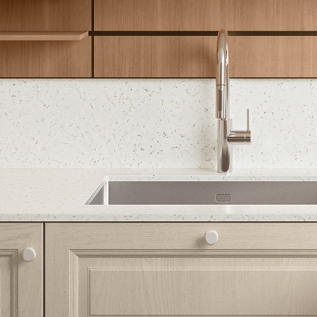 Di semplicissima manutenzione, un top in quarzo richiede solo pochi, piccoli accorgimenti.