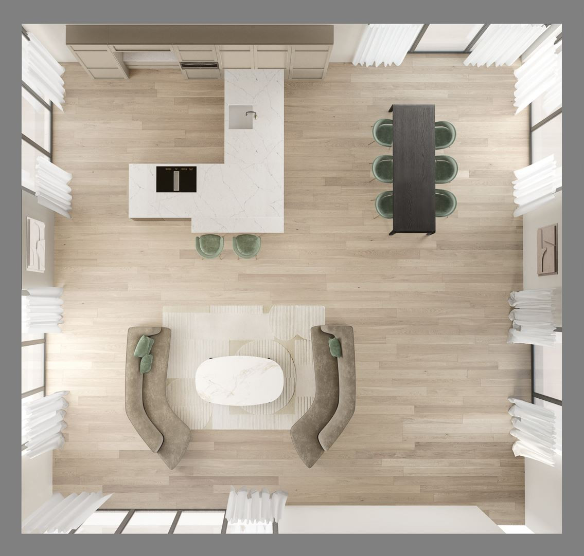 1. La cucina con penisola centrale è ideale se metti la convivialità al primo posto